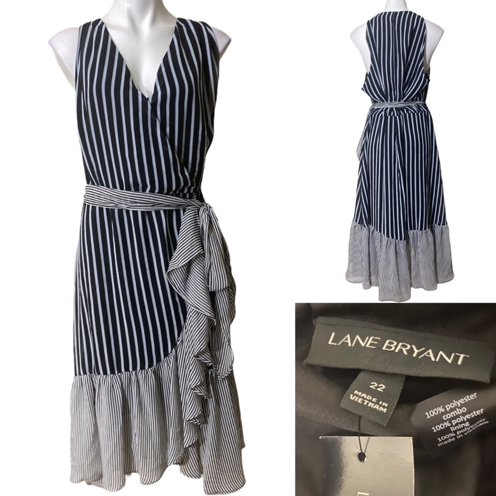 Lane Bryant faux wrap dress